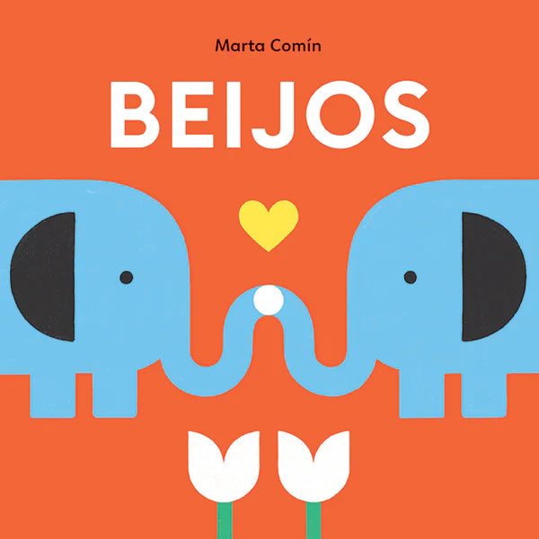 Capa do Livro Infantil Interativo sobre Afeto e Carinho "Beijos"