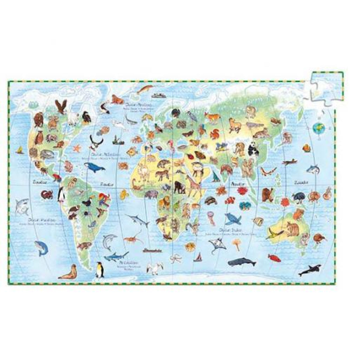 Puzzle animais do mundo