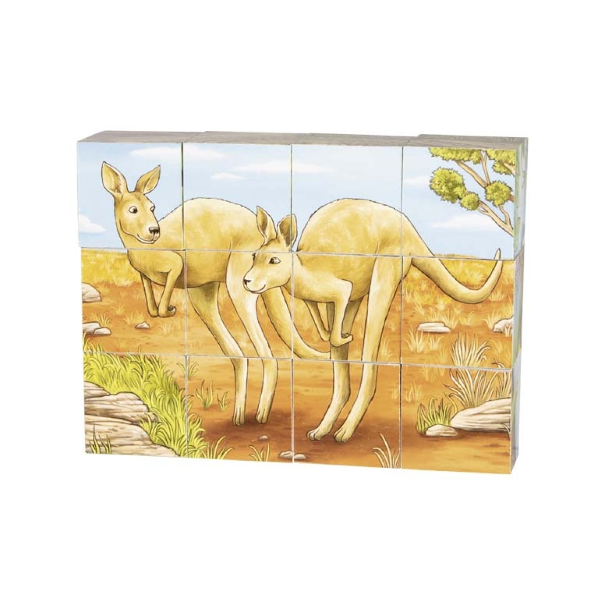 Puzzle cubos - animais