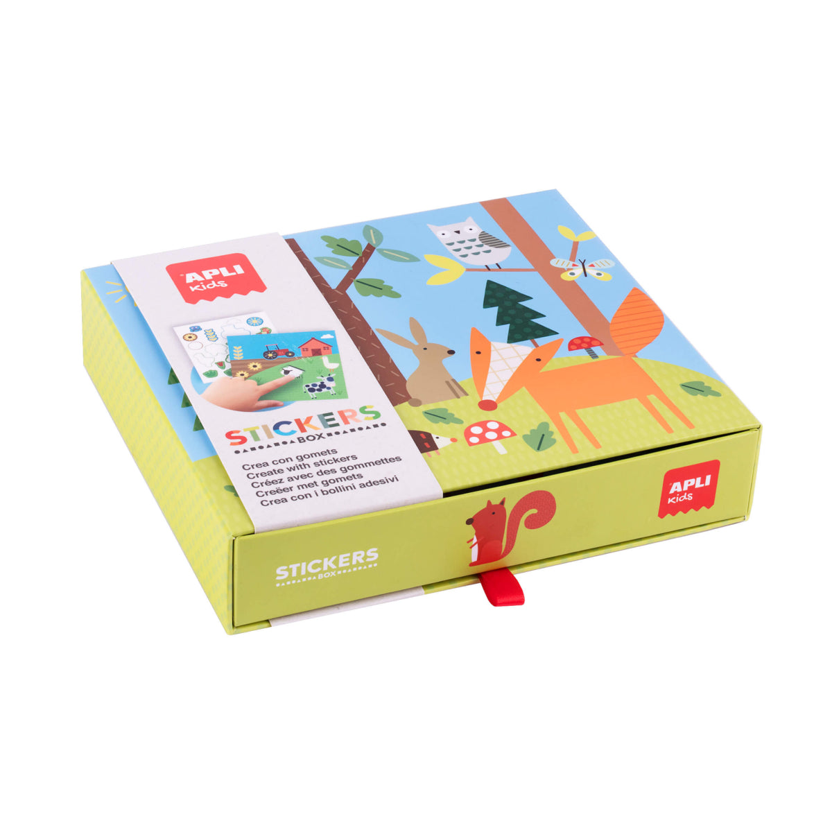 Caixa adesivos - Bosque