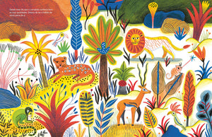 exemplo do interior do livro infantil sobre autoestima e aceitação "O Camaleão que se achava feio"