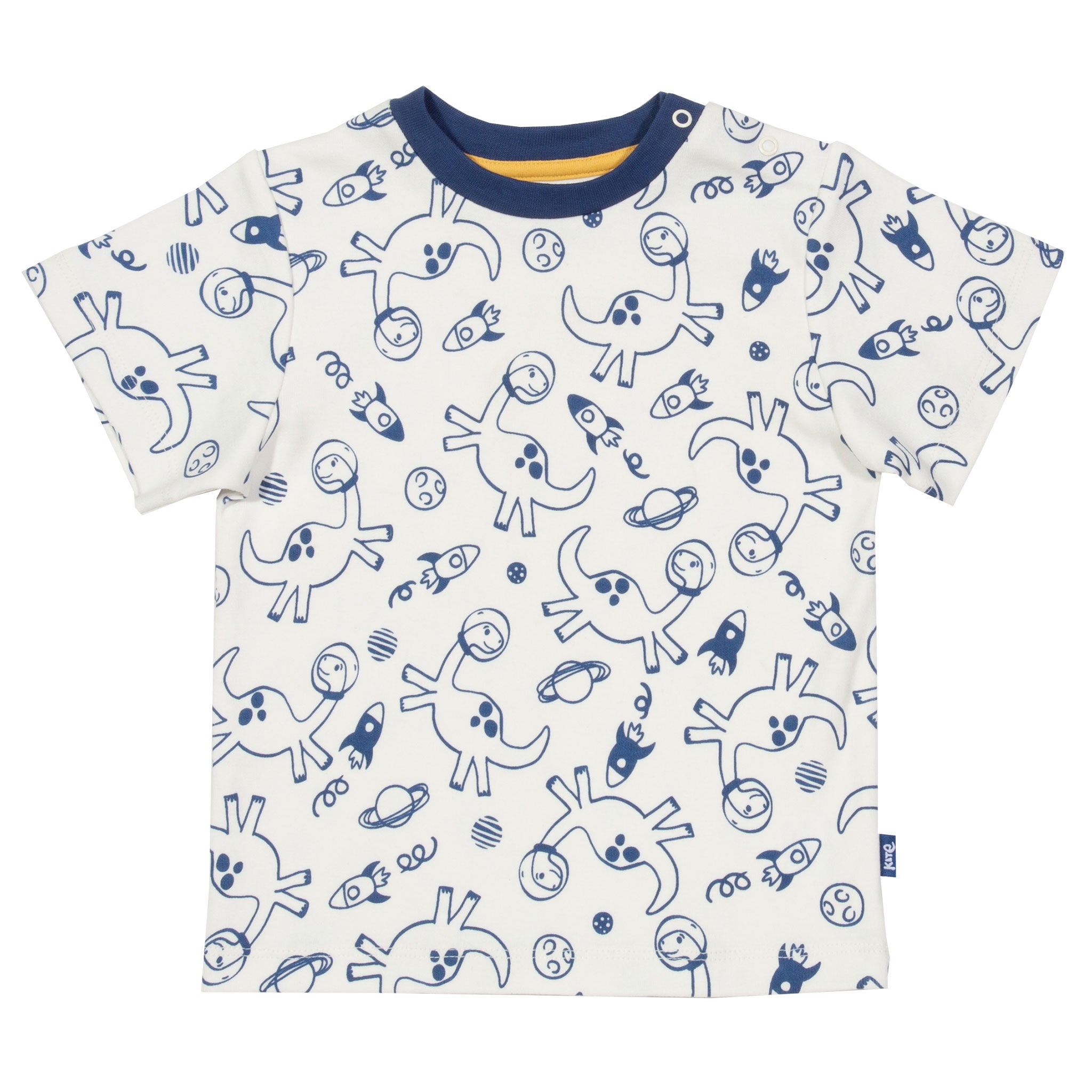 T-shirt dinossauro astronauta