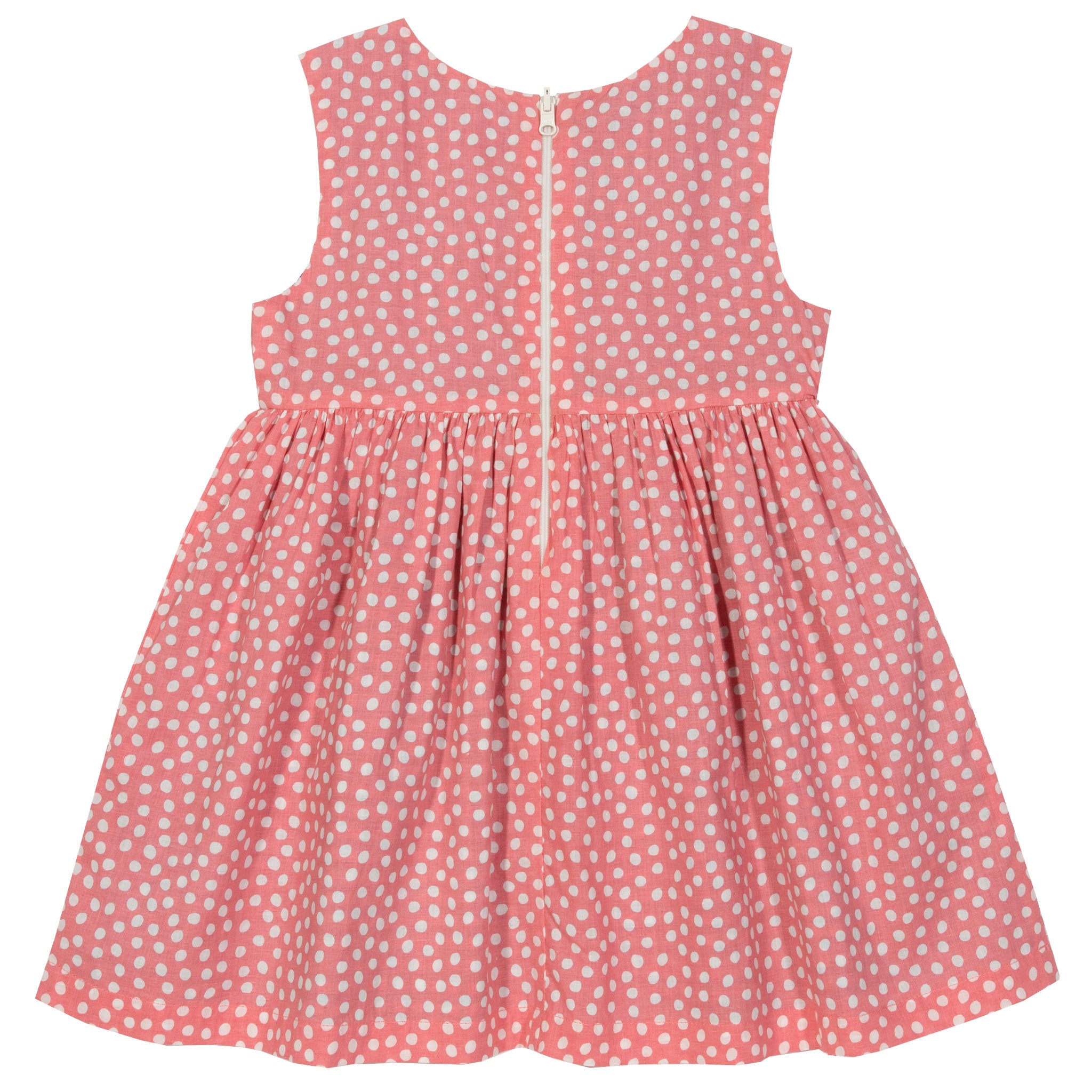 Vestido reversível - bolinhas/xadrez