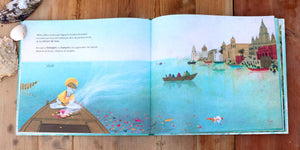 Interior do livro infantil sobre a morte "A gota de água"