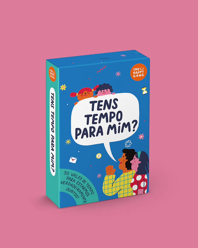 Caixa do "Jogo" para Valorizar Tempo em Família "Tens Tempo para Mim?" da The Happy Gang