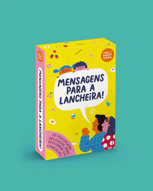 caixa com Cartões com Frases Motivacionais para Crianças "Mensagens para a Lancheira" da The Happy Gang