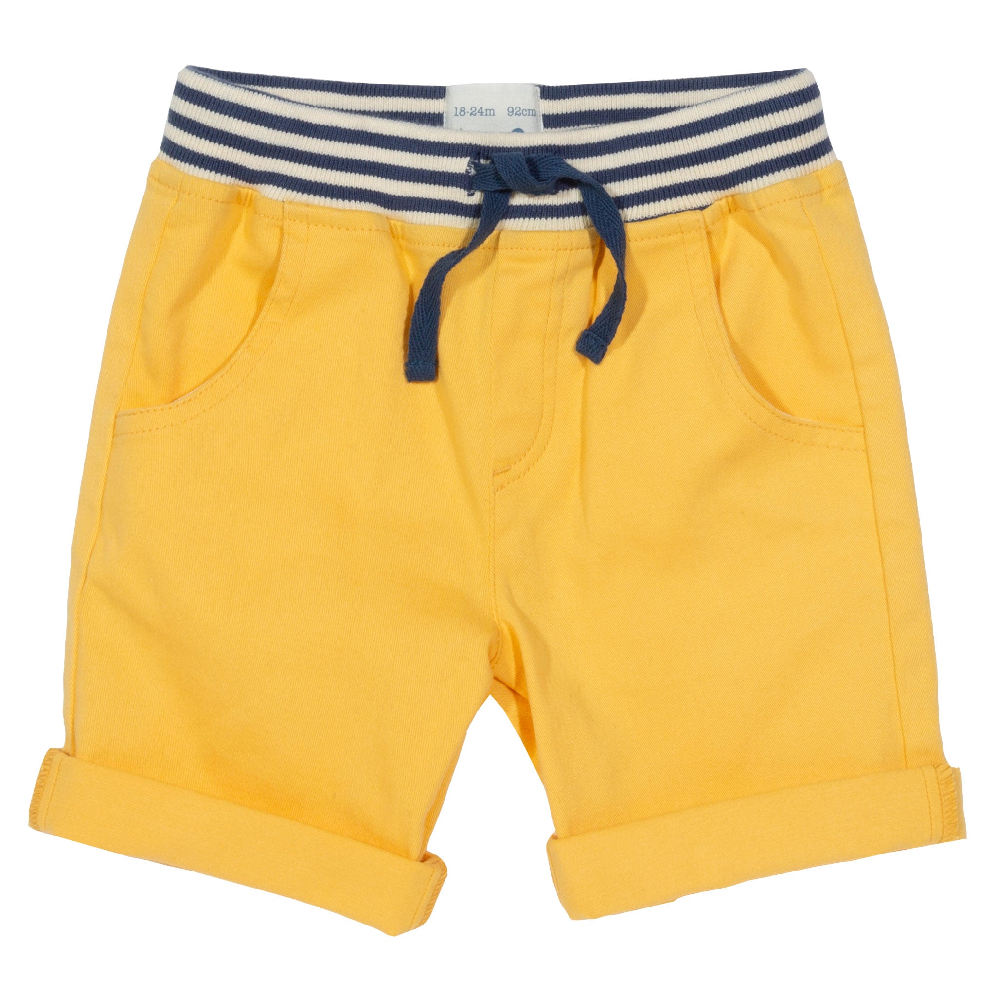calções de algodão Mini Yatch para bebé em amarelo da marca Kite