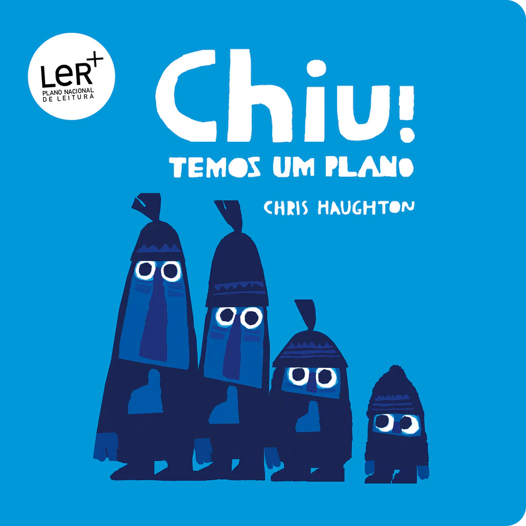 capa do Livro infantil sobre cooperação e estratégia "Chiu! Temos um plano"