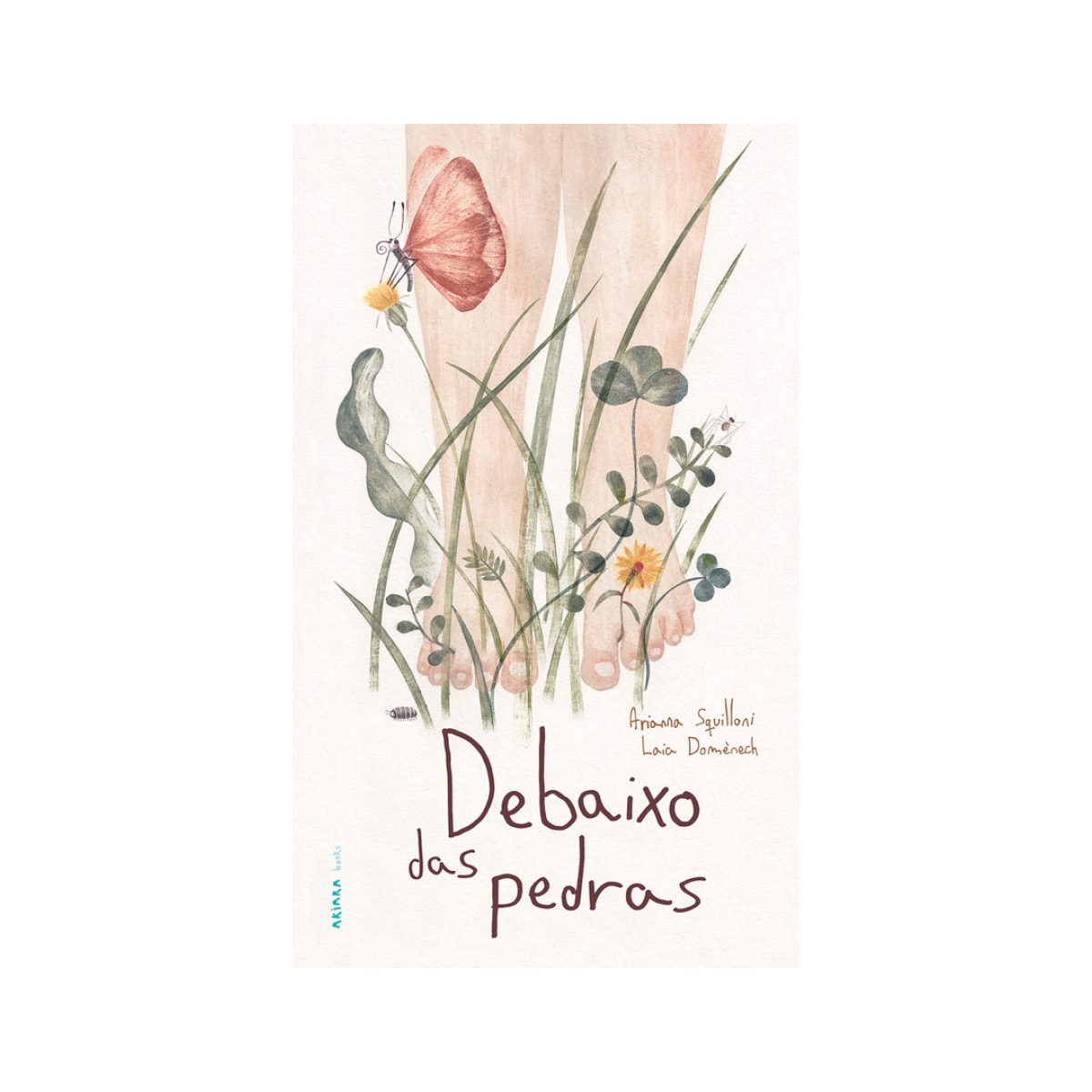 Capa do livro de celebração da natureza "Debaixo das pedras"