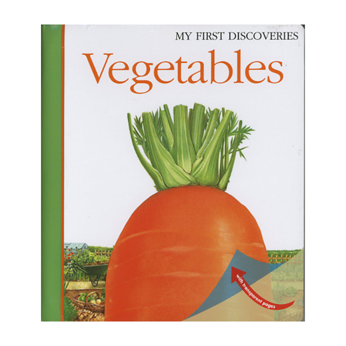 "My First Discoveries – Vegetables" - capa livro infantil em inglês sobre vegetais