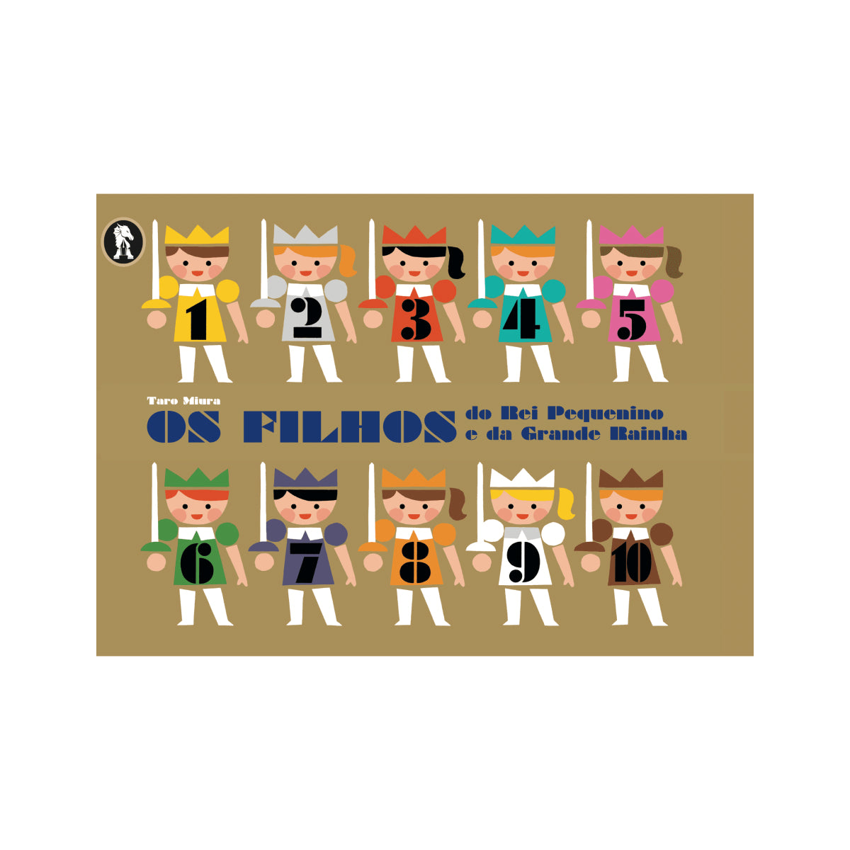 capa do livro infantil sobre família e identidade "Os Filhos do Rei Pequenino e da Grande Rainha"