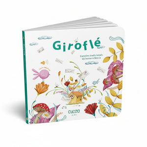 capa livro Musical Infantil com Canções Tradicionais Portuguesas "Giroflé"
