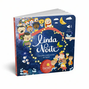Capa do Livro musical com canções de Natal tradicionais portuguesas "Linda Noite"