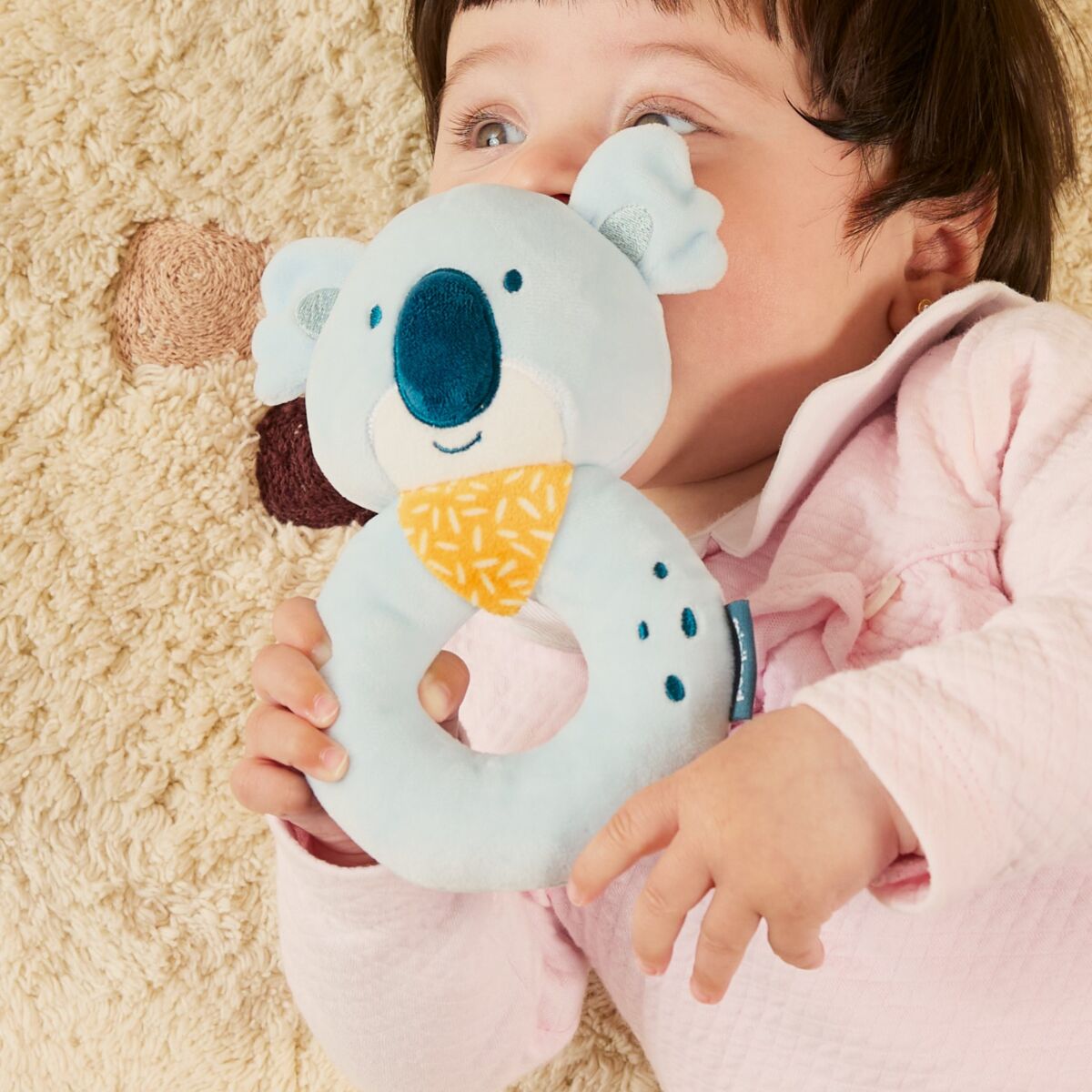 Chocalho Coala – Brinquedo Sensorial para Bebé 0+ Meses | Miniland