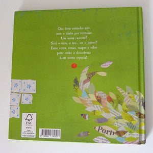 contracapa do livro interativo infantil "O meu nome é..."