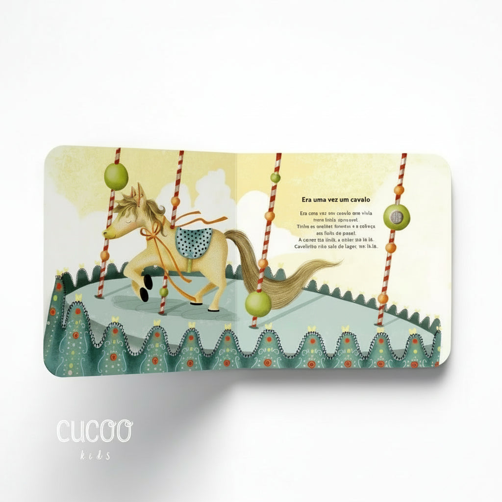 Musica "era uma vez um cavalo " no livro musical infantil "Era Uma Vez"