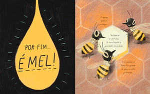 exemplo do interior do livro infantil "A abelha"