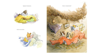 interior do livro infantil sobre empatia e generosidade "Abrigo"