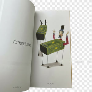 exemplo do interior do livro "Eustáquio - O mágico magnífico"