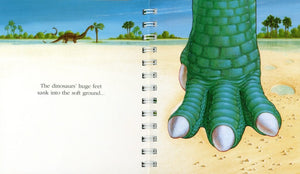 "My First Discoveries - Dinosaurs" - exemplo do interior do livro Infantil em Inglês sobre Dinossauros