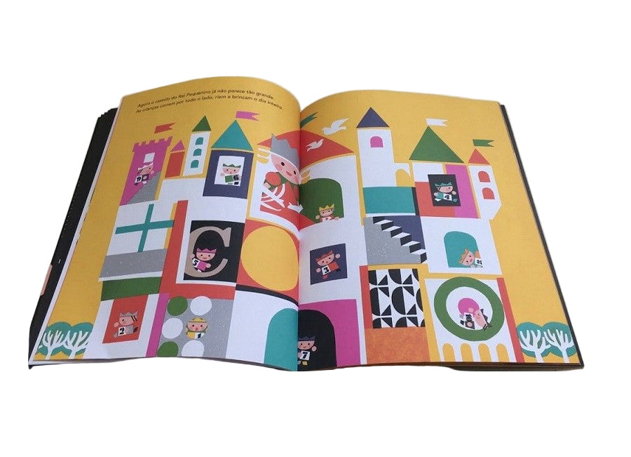 interior do livro infantil "O Rei Pequenino"
