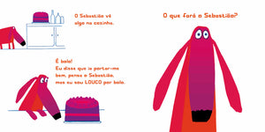 Interior do livro "Oh não, Sebastião! " sobre Regras e Empatia