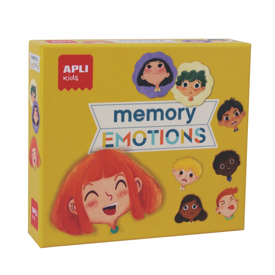 Jogo da Memória sobre Emoções – 24 Peças para Associar 12 Expressões | Apli Kids