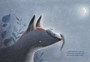 Interior do Livro infantil sobre amizade e saudade "Antes de dormir"