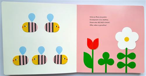 Interior do Livro Infantil Interativo sobre Afeto e Carinho "Beijos"