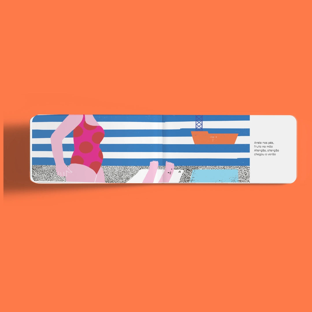 Interior do "Livro do Verão" - Livro que desperta memórias felizes