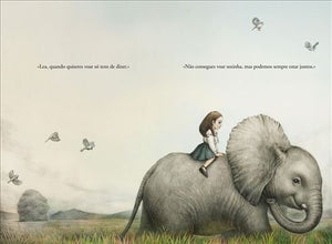 Interior do livro Infantil "Lea e o Elefante"