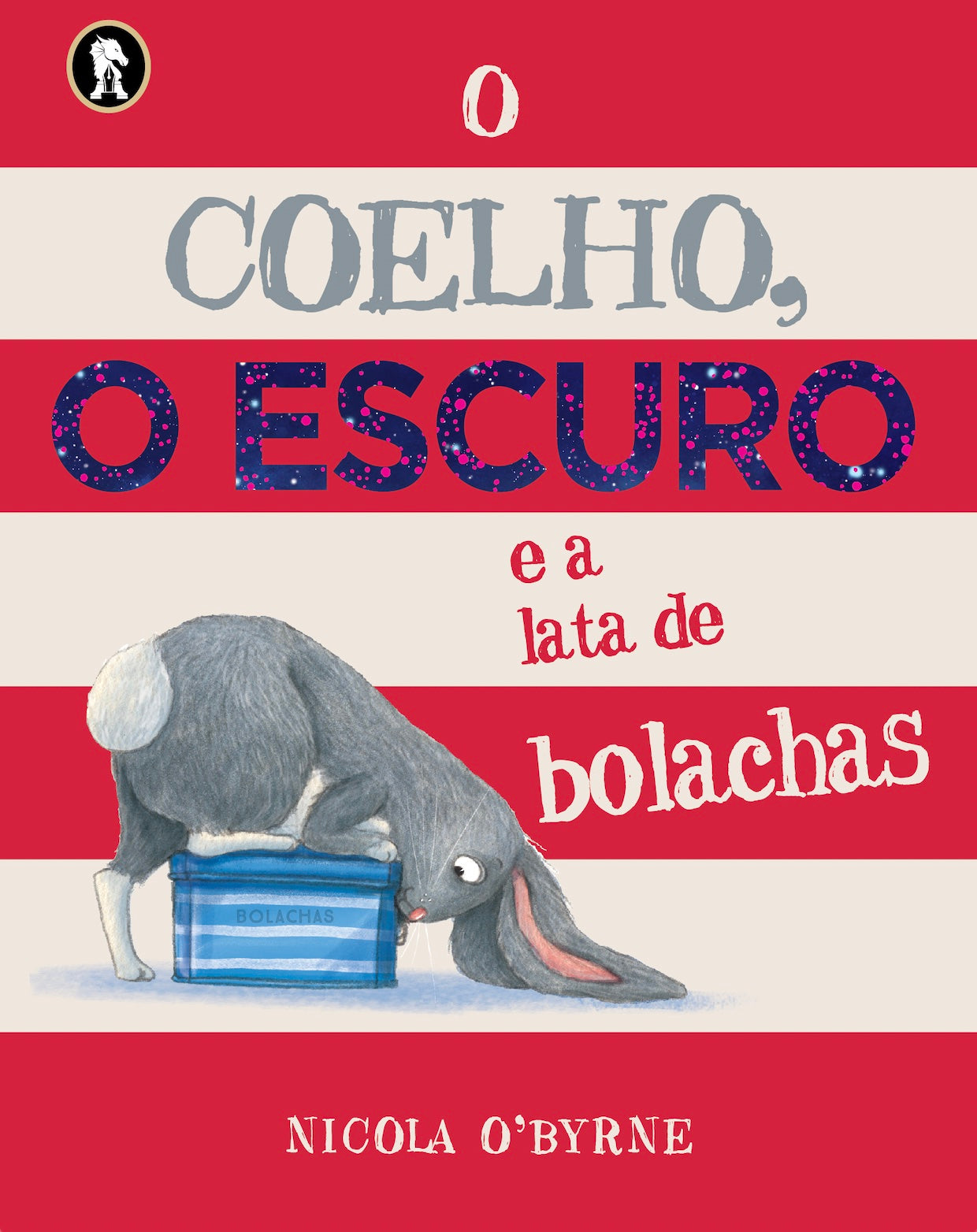 Capa do livro infantil "O Coelho, o escuro e a lata de bolachas" , um livro para quem tem medo do escuro
