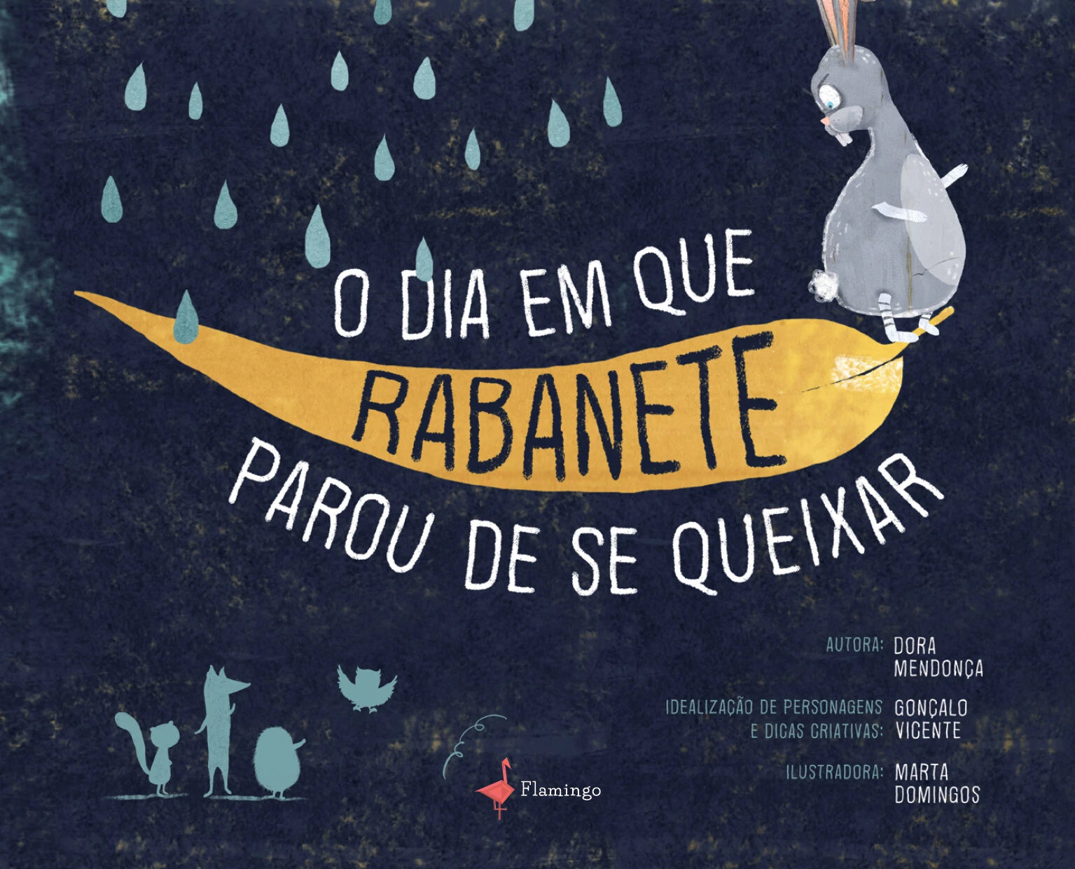 capa do livro sobre otimismo e gratidão "O dia em que Rabanete parou de se queixar"