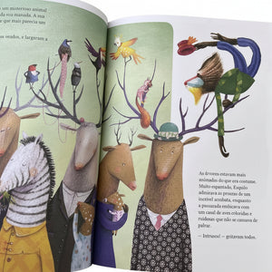 exemplo de uma página do livro "Os Intrusos" sobre empatia e migração