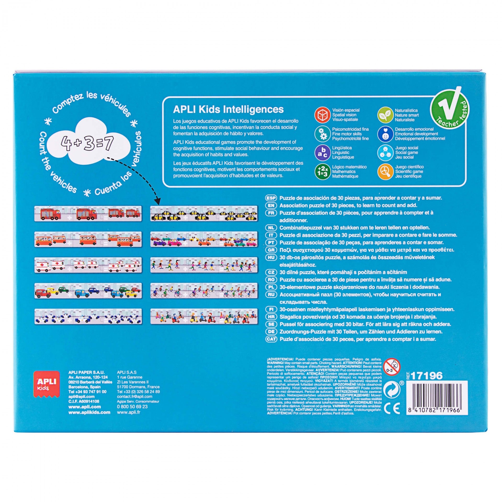 Puzzle Matemático sobre Transportes – Aprender a Somar Brincando | Apli kids