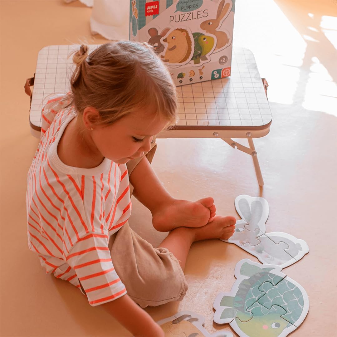Puzzle Progressivo +2 anos – Animais Bebés | Apli kids