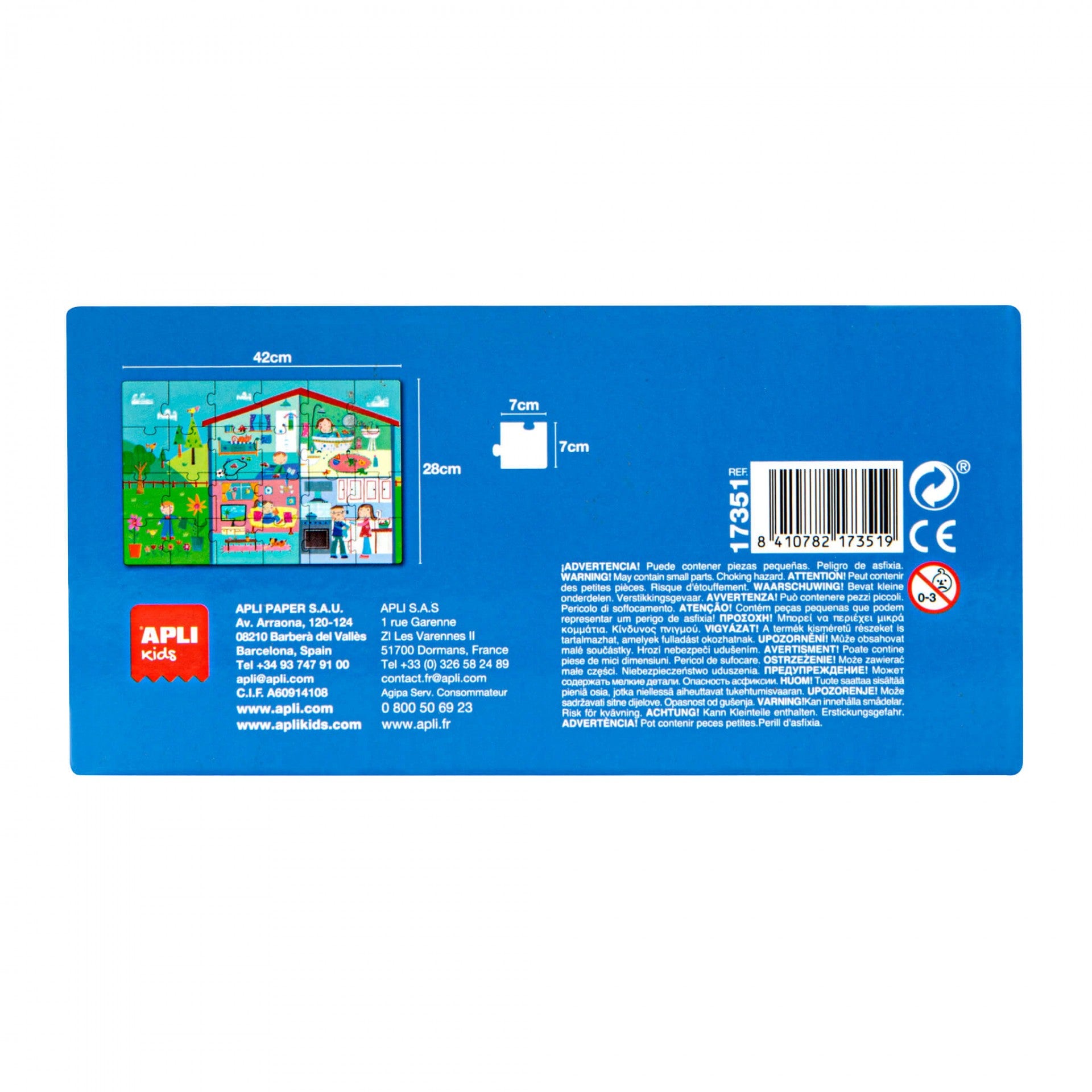 Puzzle sobre as Divisões da Casa | Apli kids