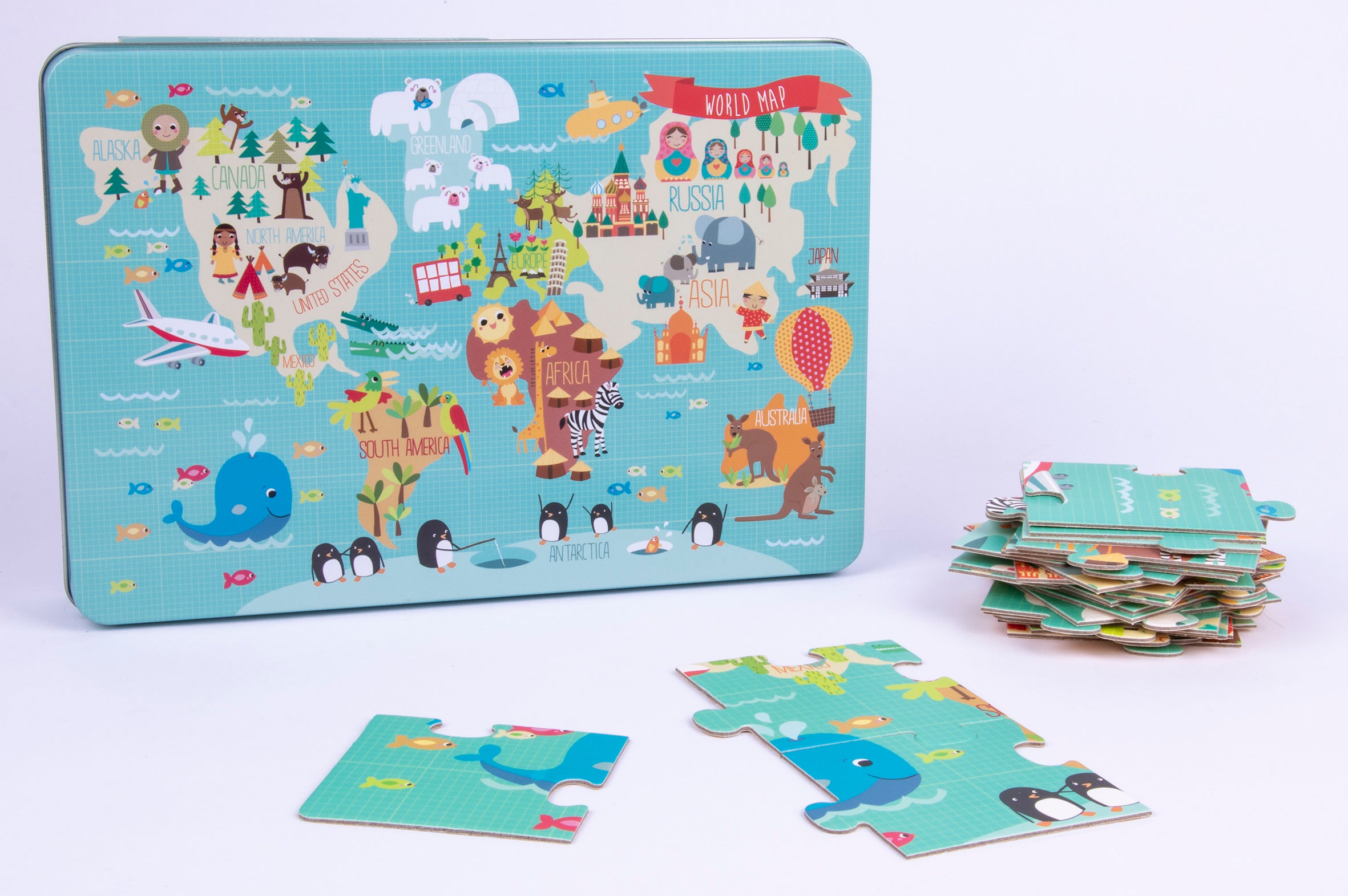 Puzzle mapa mundo