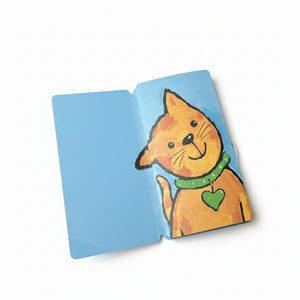 Primeira aba do livro para descobrir animais "Será mesmo... um gato?"