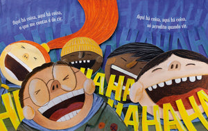 Interior do livro infantil "O velho da montanha"