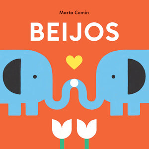 Capa do Livro Infantil Interativo sobre Afeto e Carinho "Beijos" 