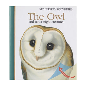 "My First Discoveries – The Owl" - Capa do livro Infantil em Inglês sobre Corujas e outras Criaturas Noturnas