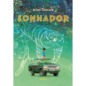capa do livro infantil sobre sonhos e imaginação "Sonhador" 