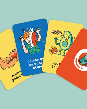 cartas do jogo do stop da marca The Happy Gang