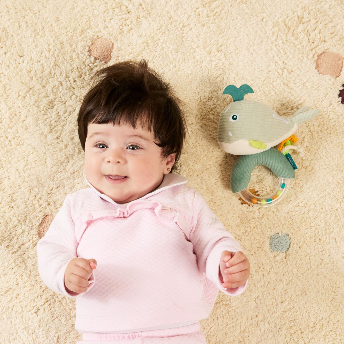 Chocalho Baleia – Brinquedo Sensorial para Bebé | Miniland