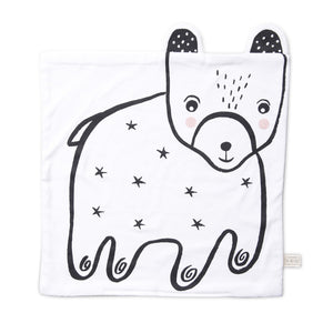 manta 100% algodão orgânico com desenho de urso para Bebé da Wee Gallery 