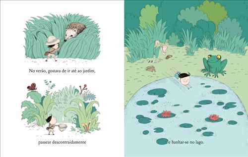  Interior do livro infantil sobre  empatia "ervilhinho"