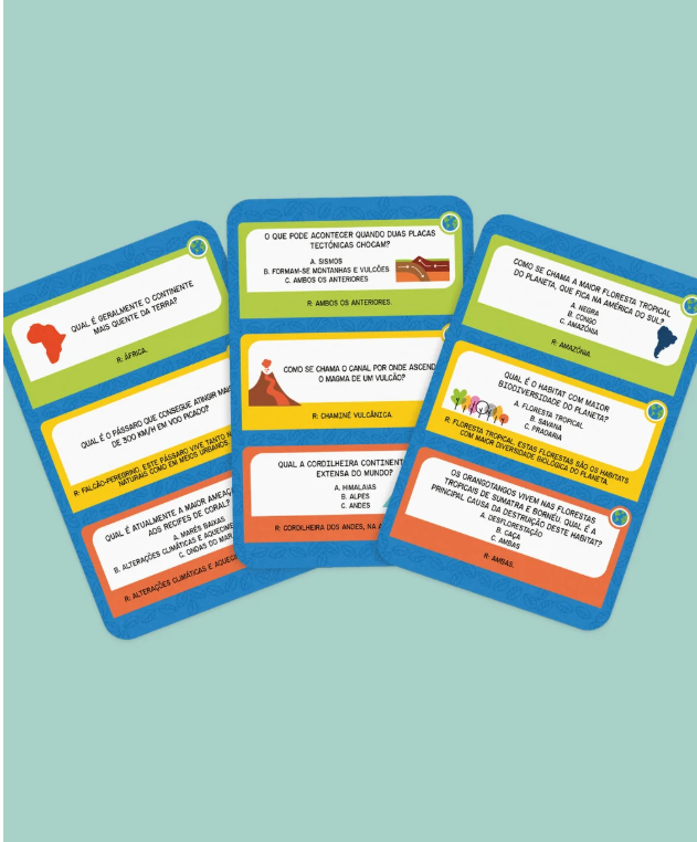 Family Quiz - Planeta terra é um jogo de perguntas e curiosidades sobre o planeta Terra