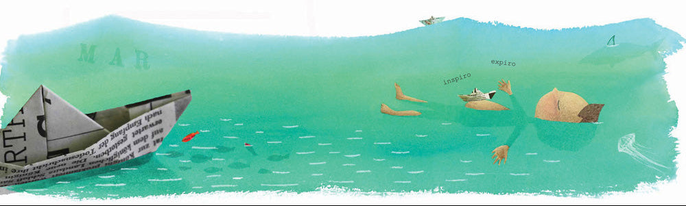  ilustração do livro infantil  "Respira"