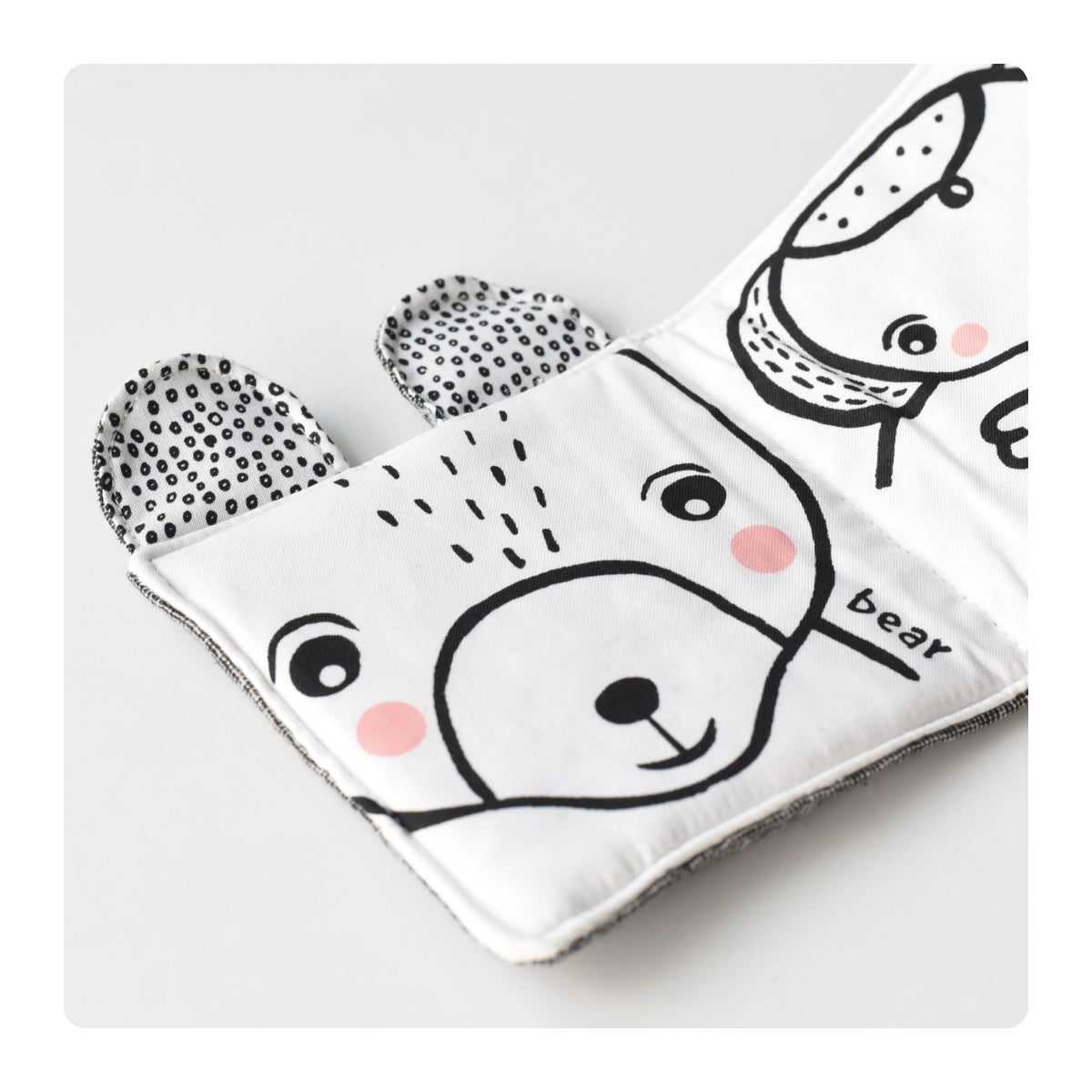 urso do livro de tecido para bebé - Animais da selva